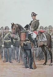Gendarmerie in großer Uniform, 1887